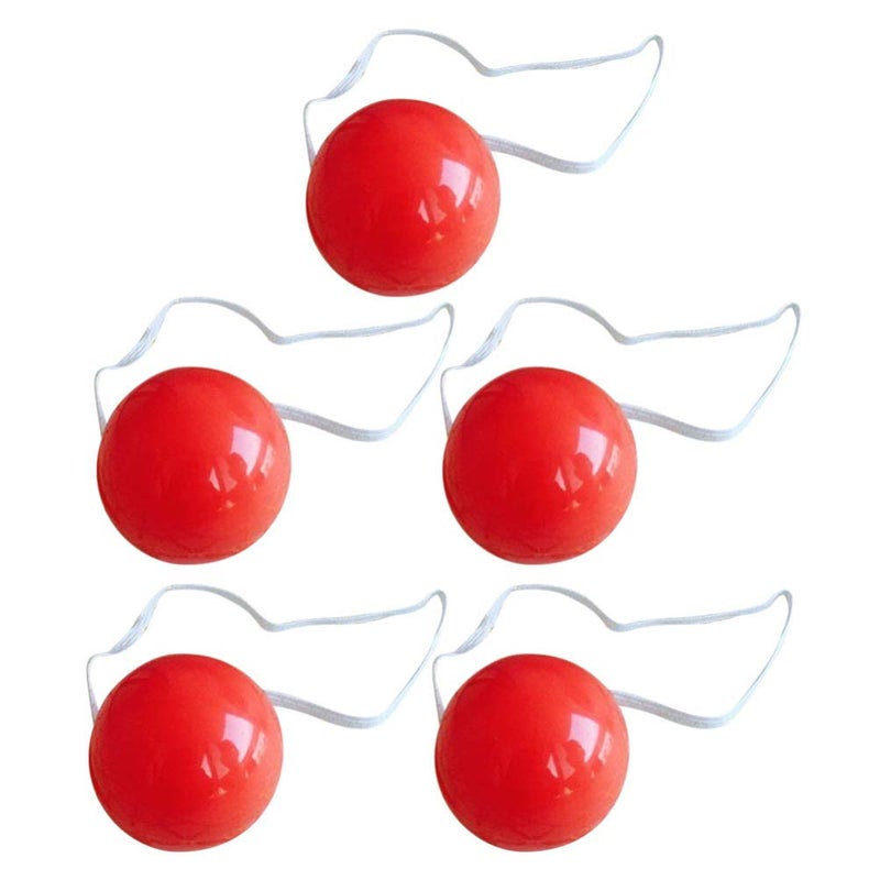 NUOBESTY Clown Nose with Led Light Dress-up Props Stage Props for Christmas Halloween Party 5pcs - Image 1
